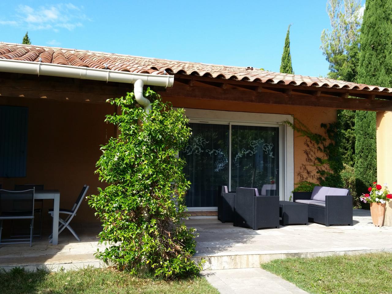 Salon de jardin sur la terrasse